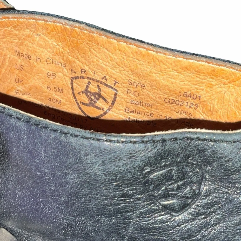 Ariat Jessie 16001 Black Deertan Leather Ankle Boots